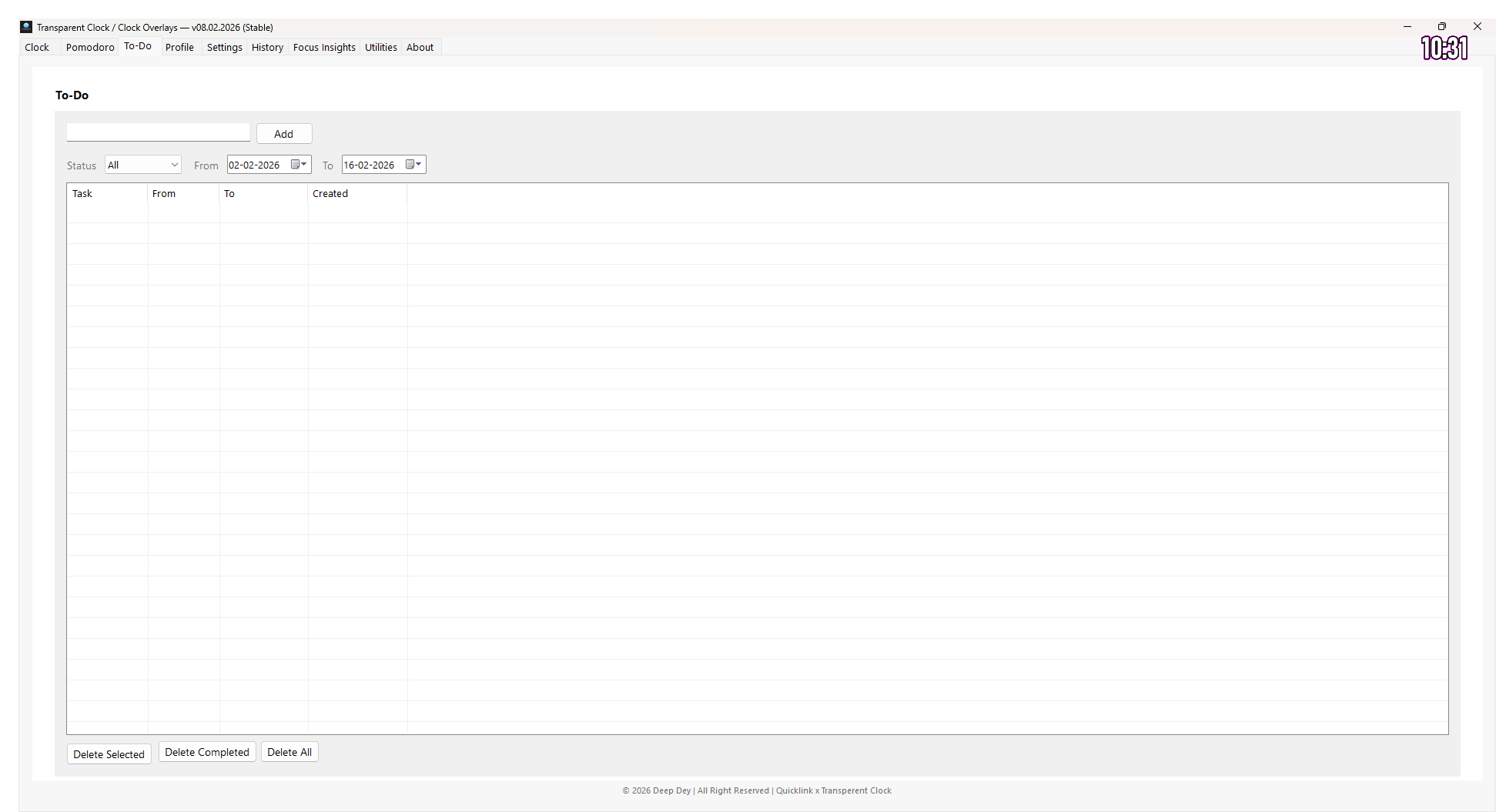 To-Do list preview