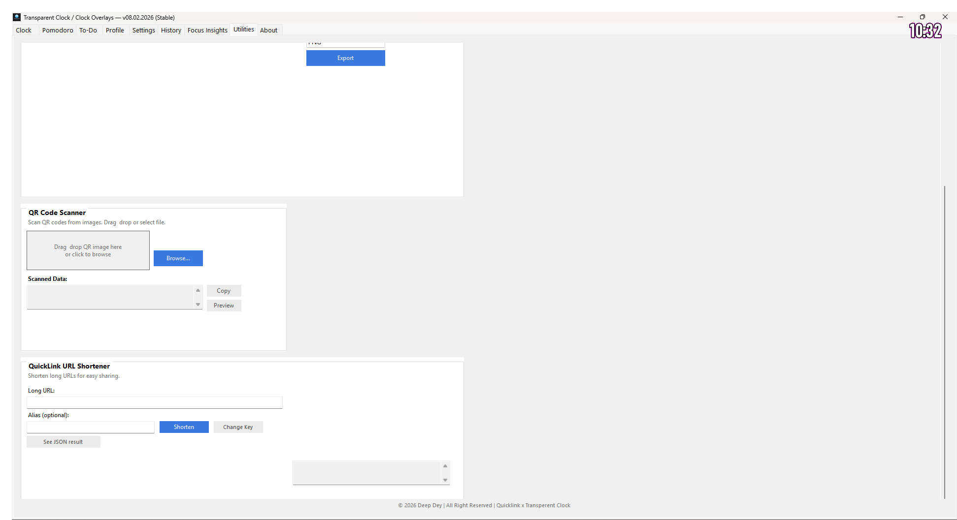Utilities preview: QR scanning and QuickLink